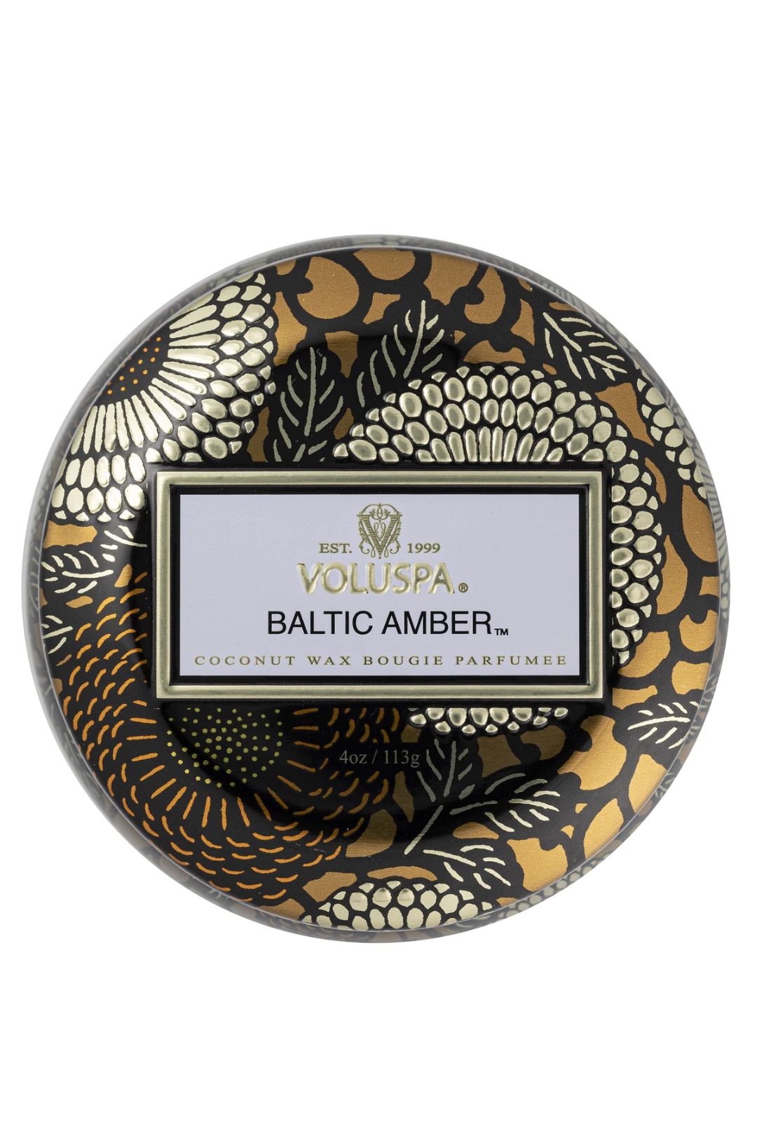 Mini Tin Baltic Amber Candle