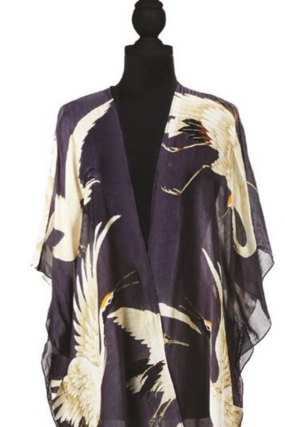 Viscose/Modal Long Kimono