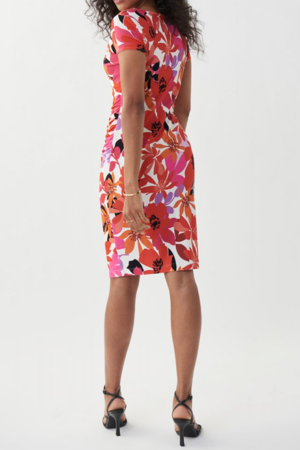 Vanilla/Multi Floral Wrap Dress