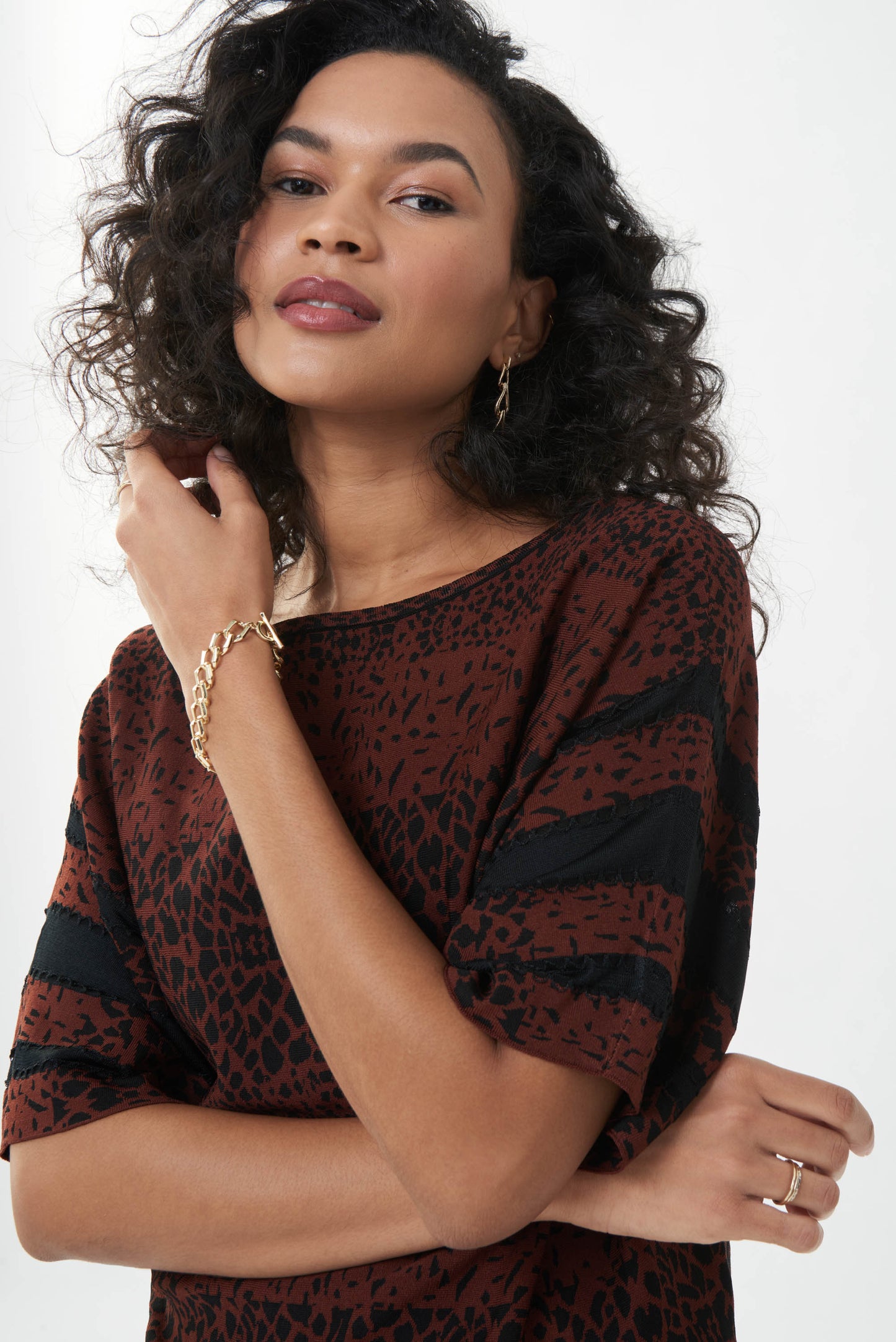 Joseph Ribkoff Jacquard Sweater