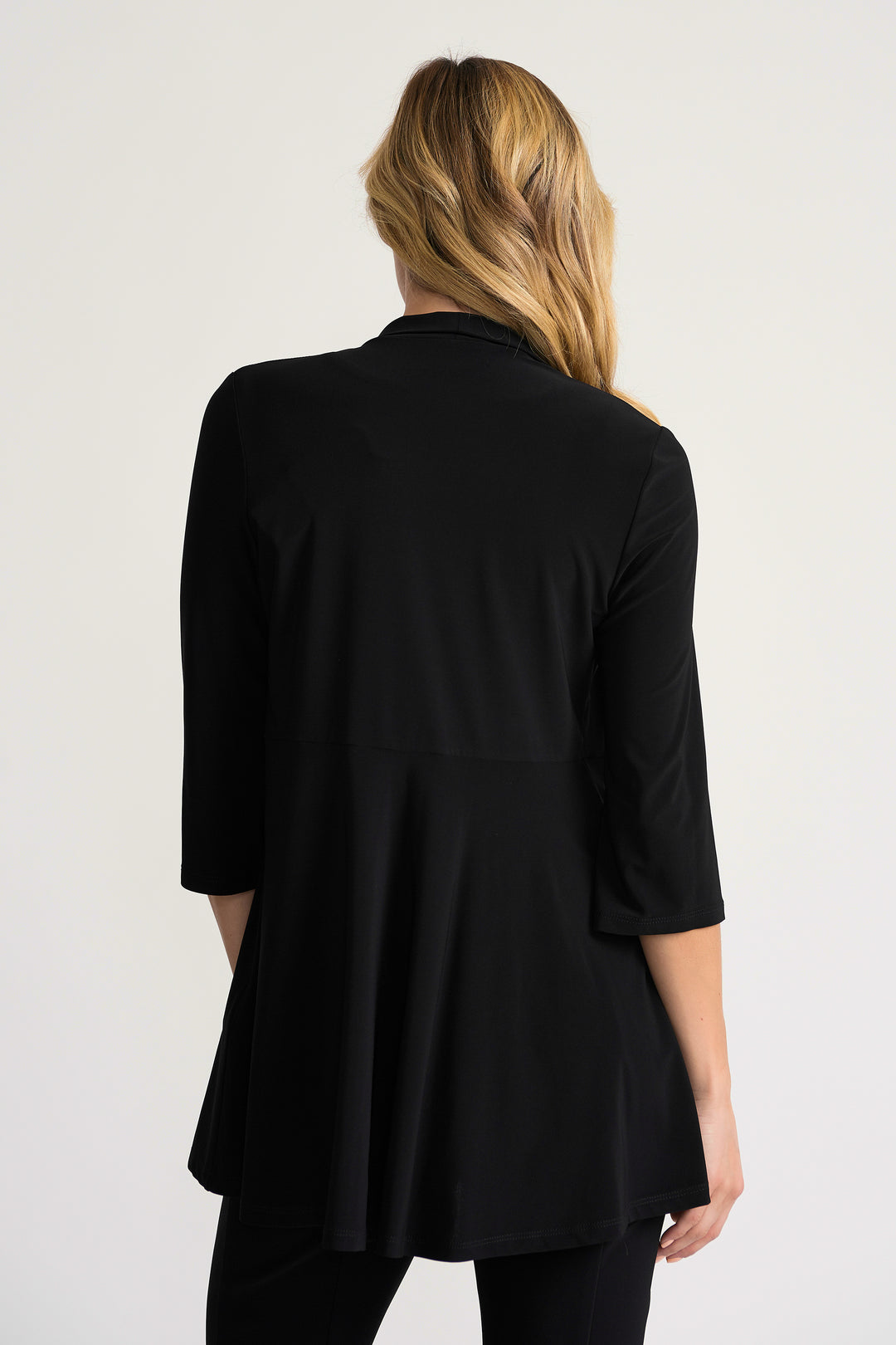3/4 Sleeve Open Front Cardigan