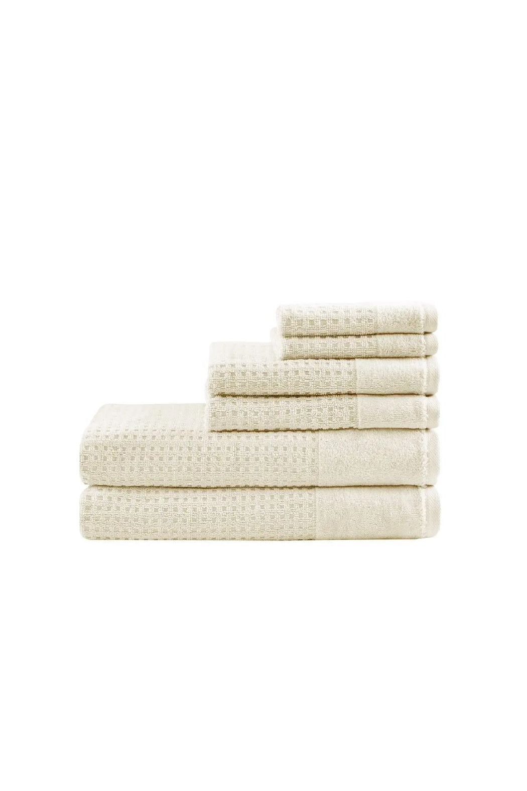 Spa Waffle Cotton Jacquard Bath Towel