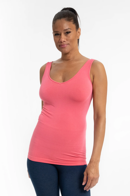 Reversible v-neck/scoop neck tank