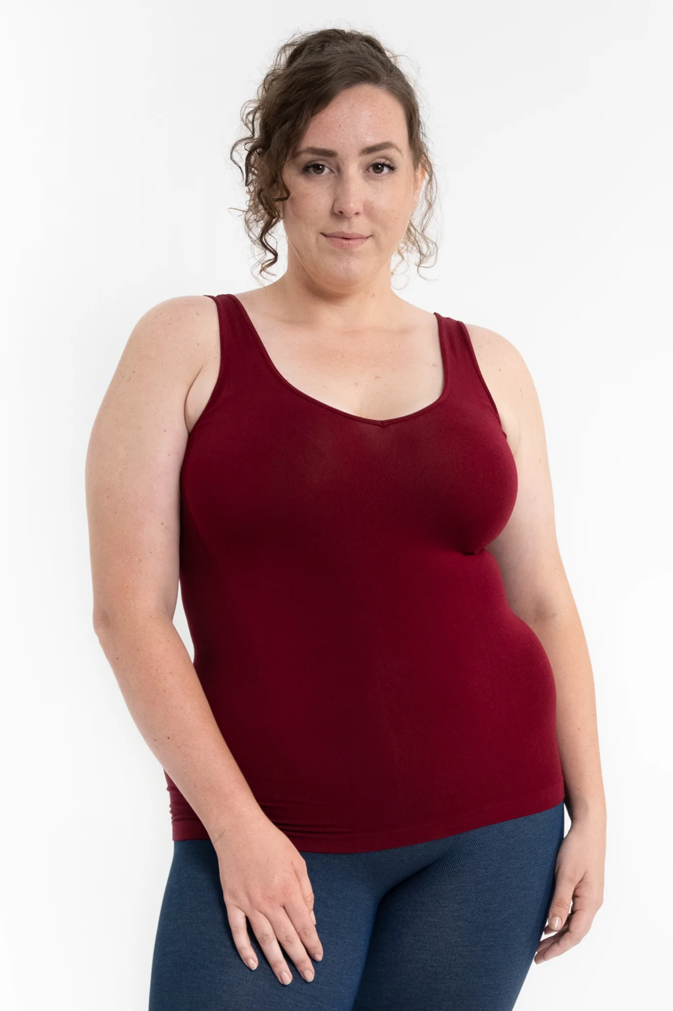 Reversible v-neck/scoop neck tank