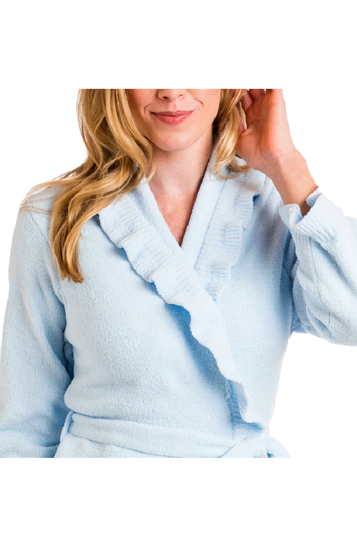 Ruffle Chenille Robe 51"