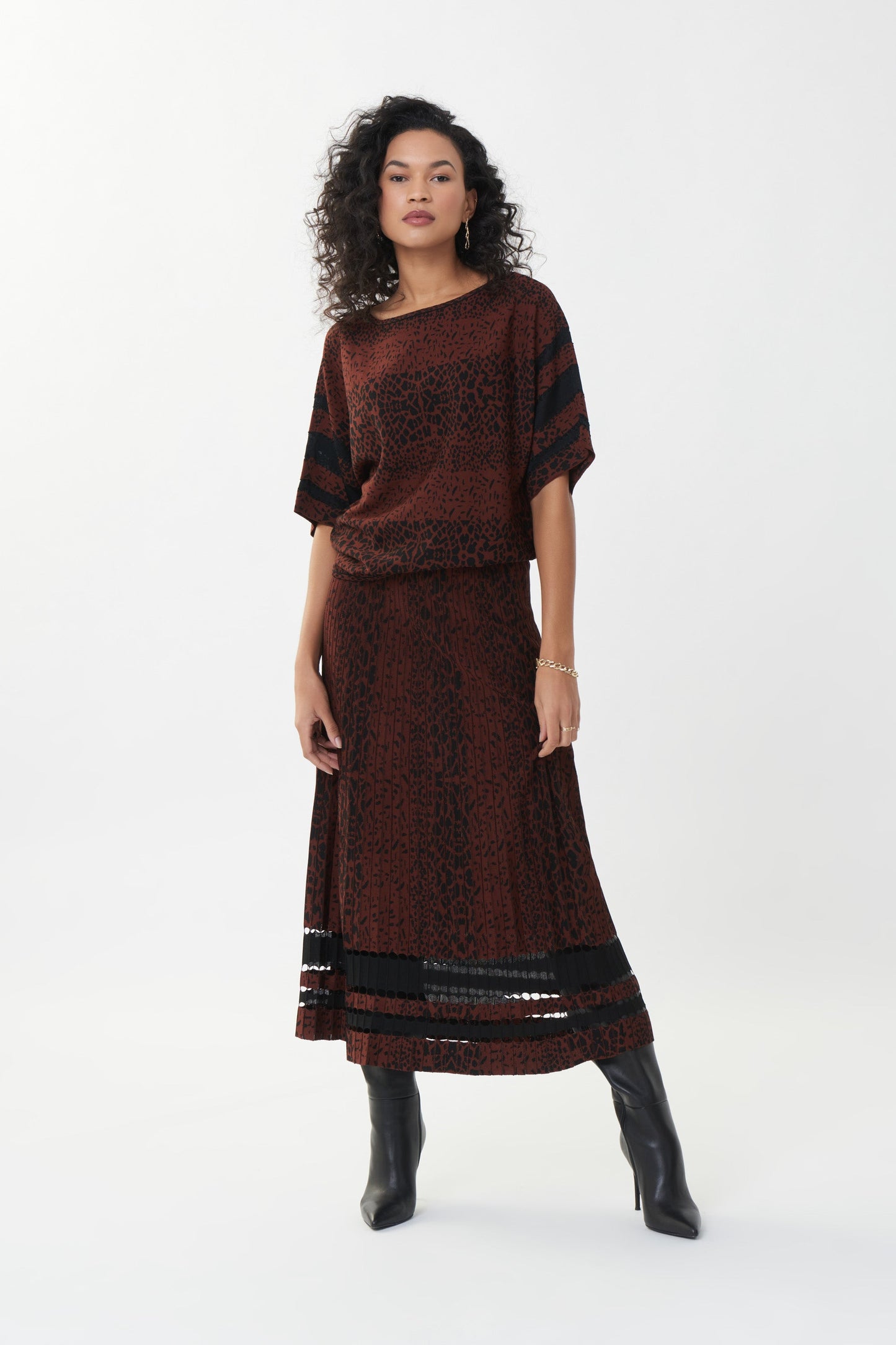 Joseph Ribkoff Jacquard Skirt