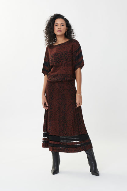 Joseph Ribkoff Jacquard Skirt