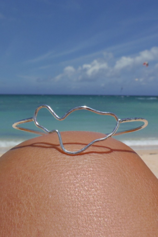 Maui Island Bangle - Sterling Silver