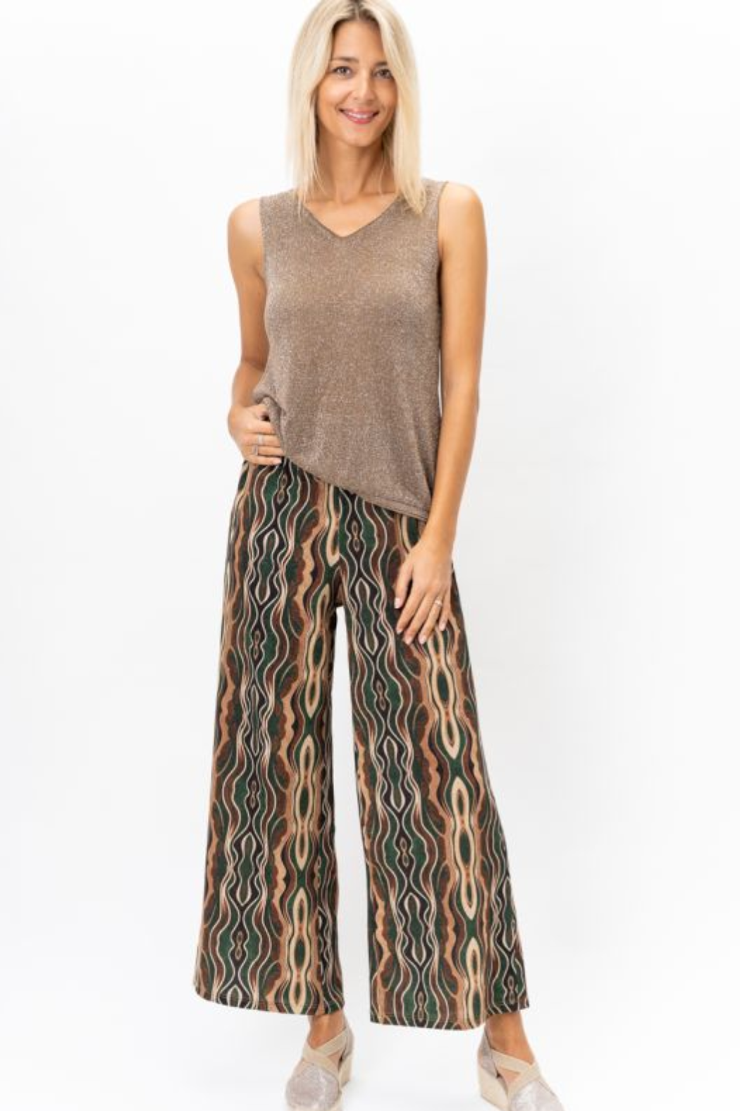Shimmer V-Neck Tank
