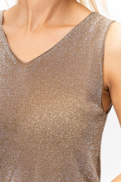 Shimmer V-Neck Tank