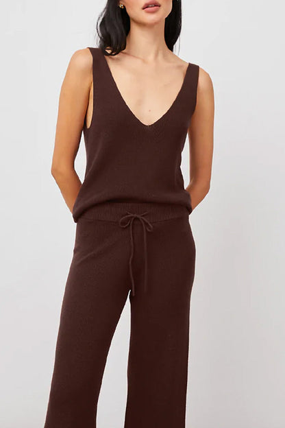 Maise Knit V Neck Tank