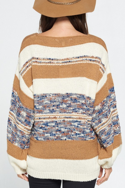 Color Block Mustard Sweater