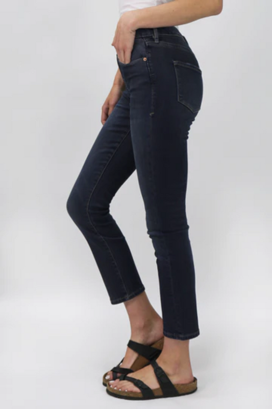 BLAIRE HIGH RISE ANKLE SLIM STRAIGHT JEANS MUNICH