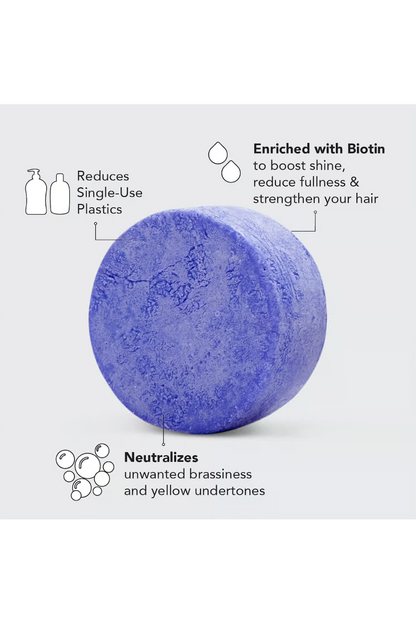 Biotin Purple Toning Shampoo Bar