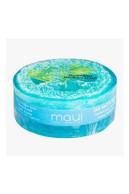 Hawaiian Waters Loofah Soap w/ Sea Salt & Kukui Oil