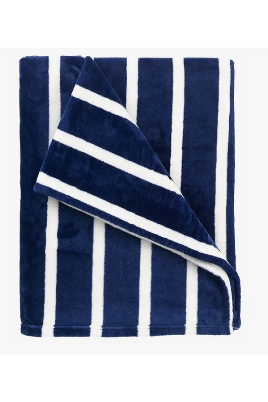 Navy Stripe Blanket