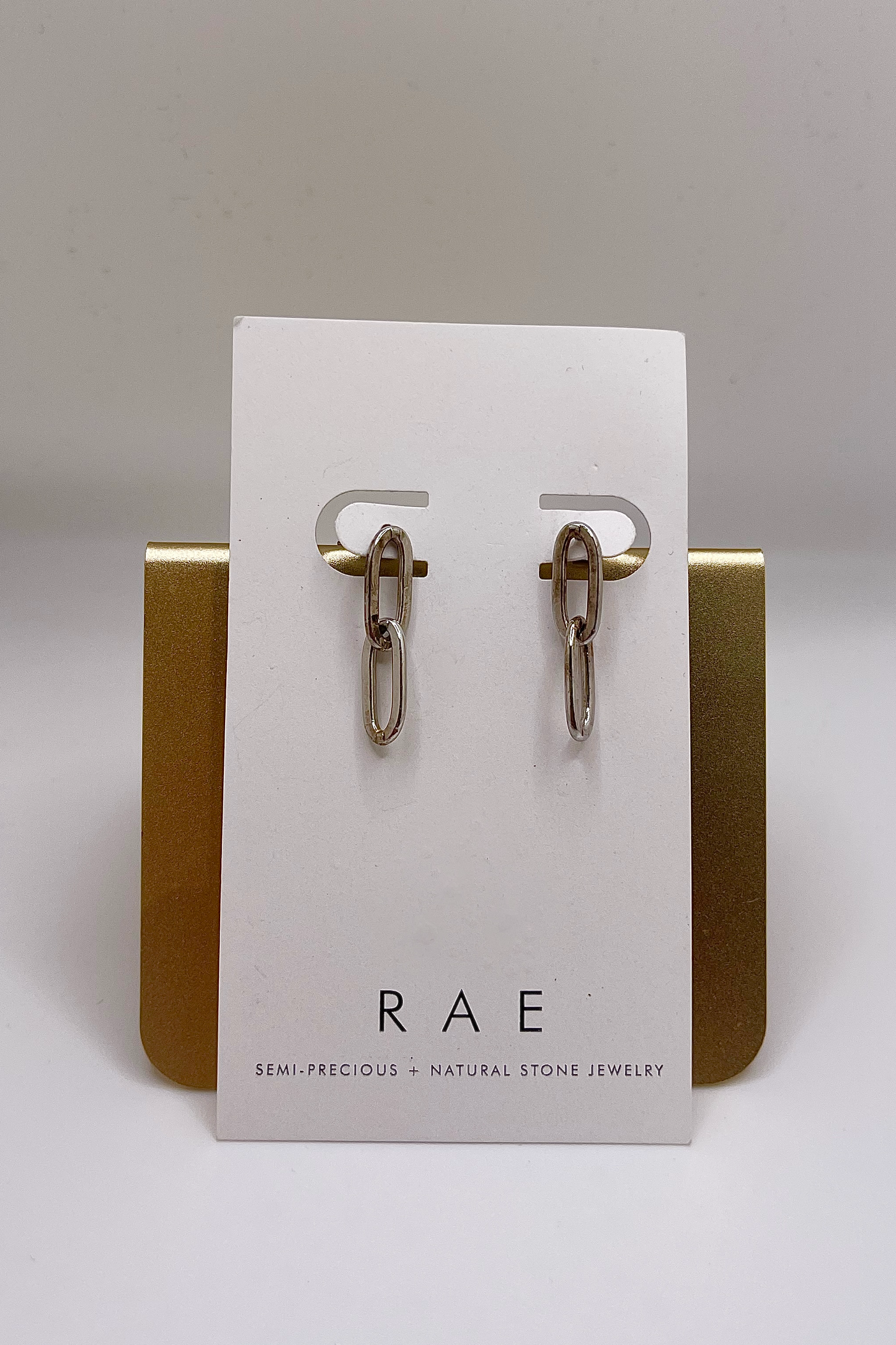 Double Link Sterling Silver Earrings