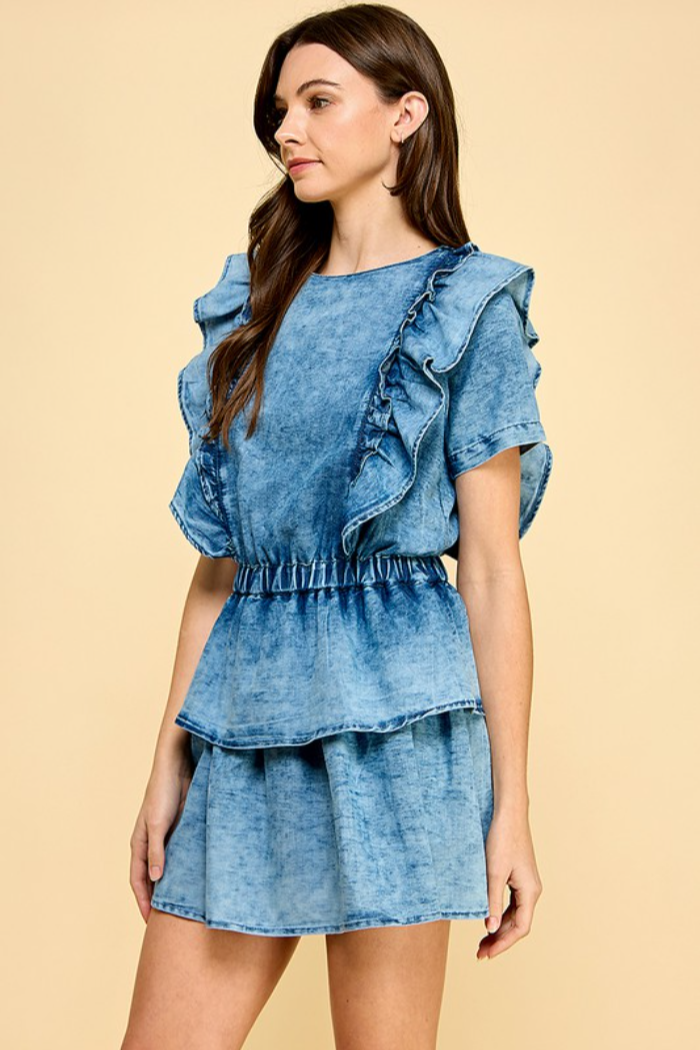 Outta My Head Denim Dress