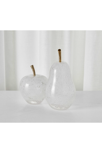 GLASS PEAR W/SOLID BRASS STEM