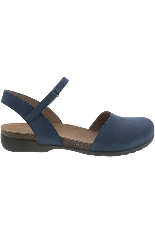 Dansko Rowan Milled Nubuck Sandals in Navy