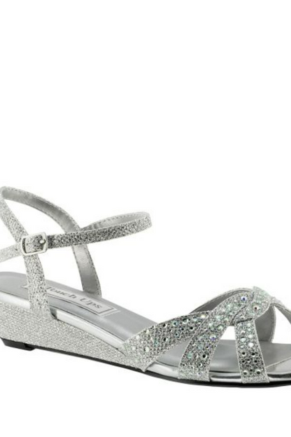 Navy Sparkle Wedge