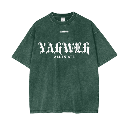 ESSNTIAL ELEMNTS Acid Wash Unisex Oversize Tee