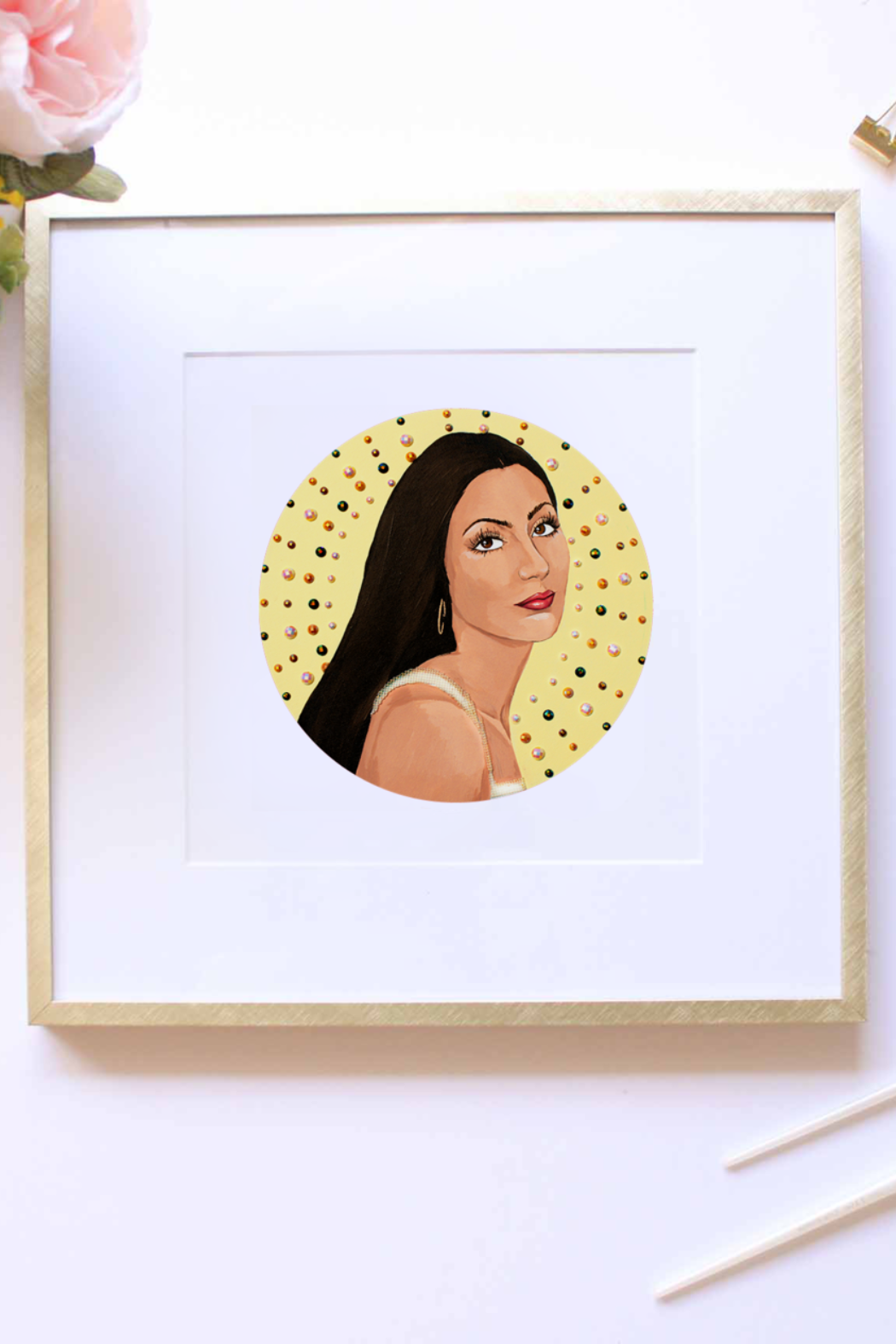 Cher Framed Print