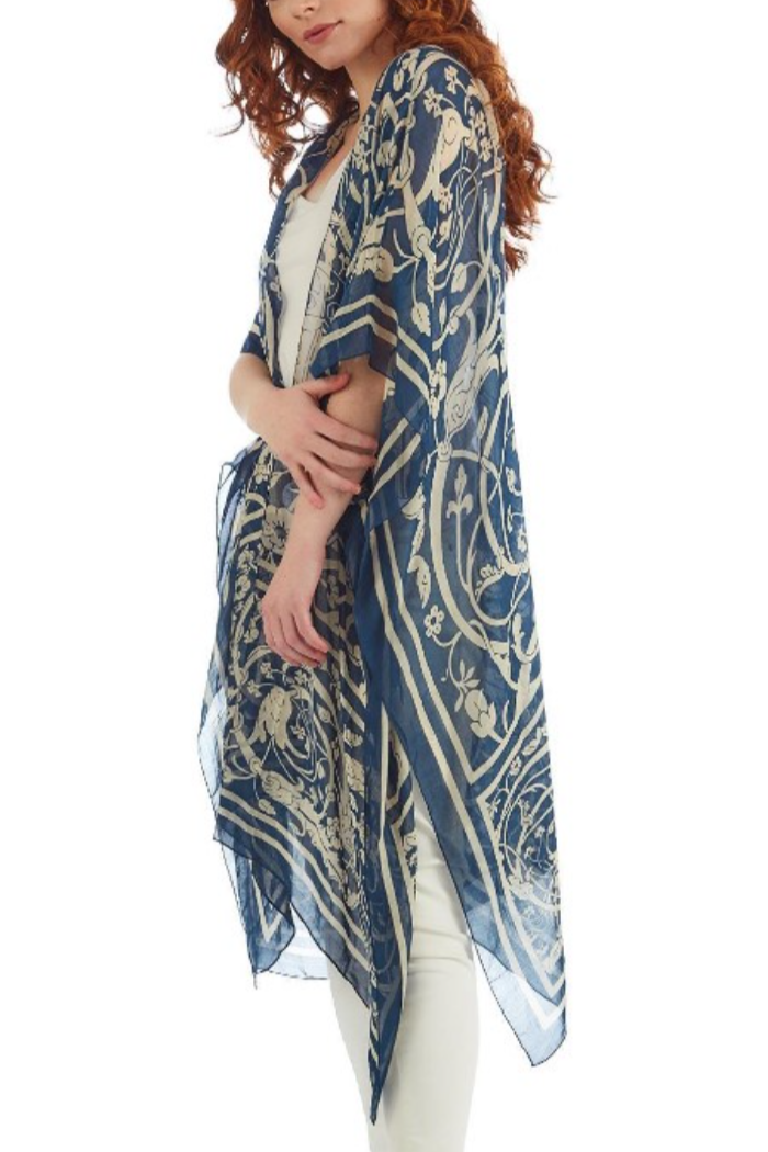 Viscose/Modal Long Kimono