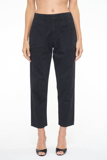 Pamela High Rise Straight Trouser - Fade To Black