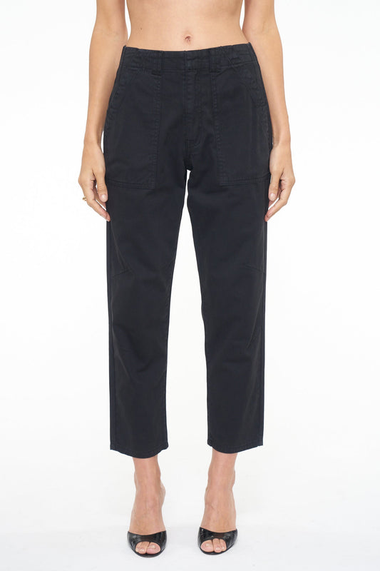 Pamela High Rise Straight Trouser - Fade To Black