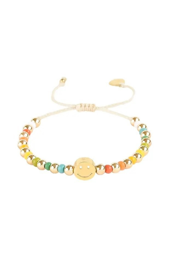 Golden Smiley Bracelet