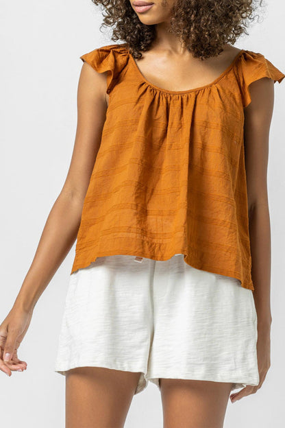 Ruffle Sleeve Top