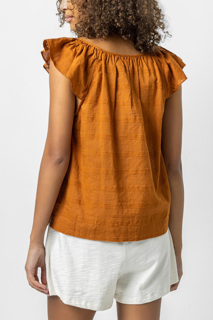 Ruffle Sleeve Top