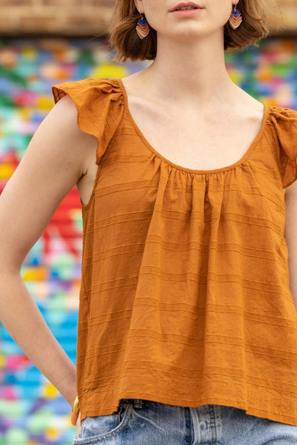 Ruffle Sleeve Top