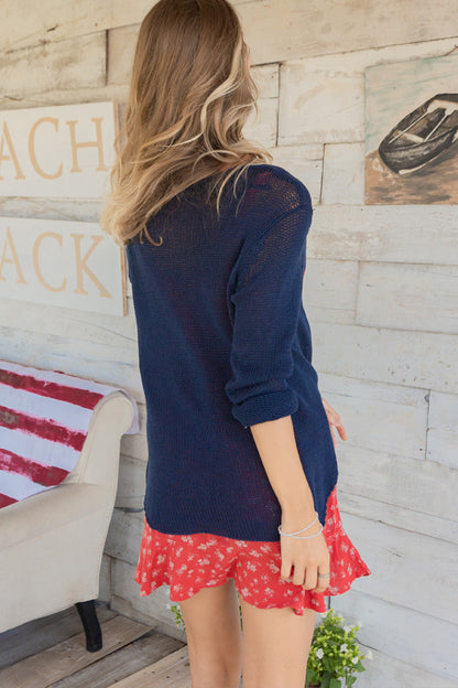 Dream V Neck Cotton Sweater