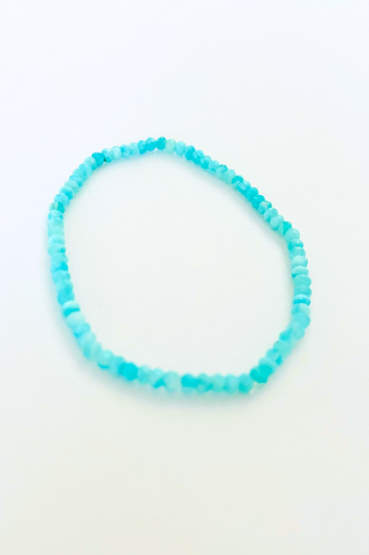 Peruvian Amazonite Healing Gem Bracelet - 2MM