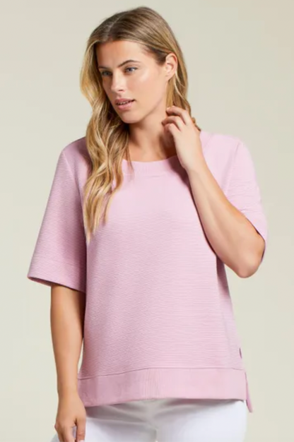 OTTOMAN BOAT NECK TOP - Lily