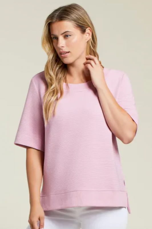OTTOMAN BOAT NECK TOP - Lily