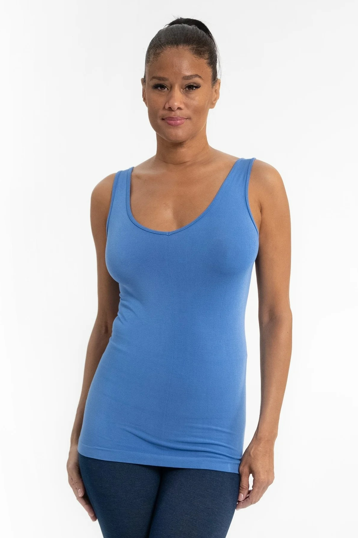 Reversible v-neck/scoop neck tank
