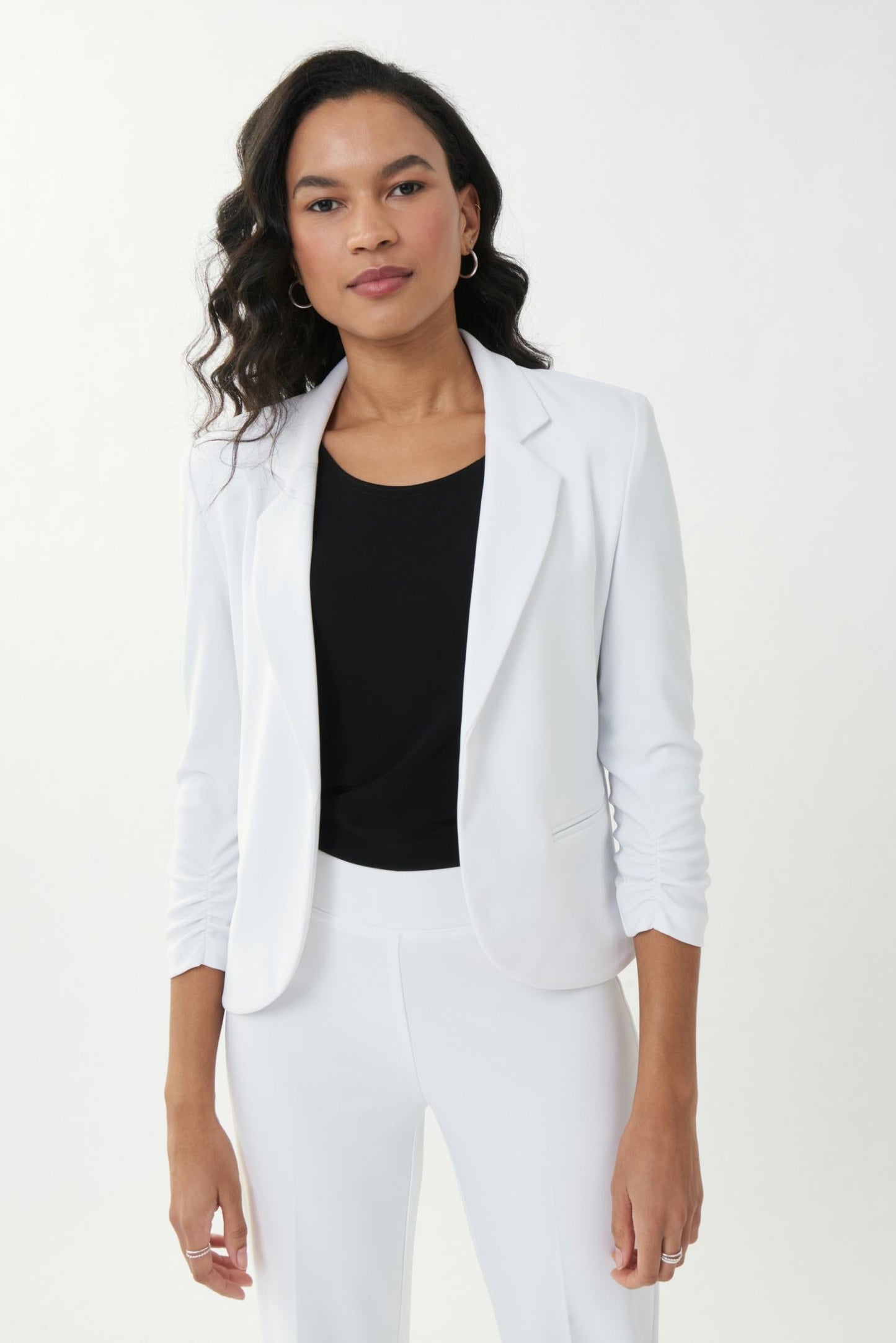 3/4 Sleeve Blazer - White