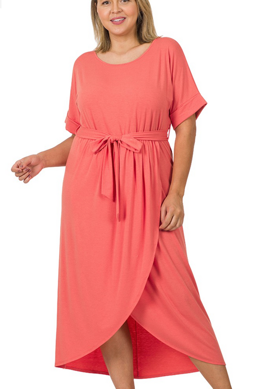 Belted Tulip Dress