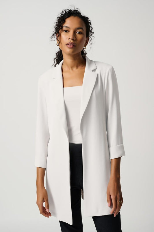 Classic Long Blazer-Vanilla