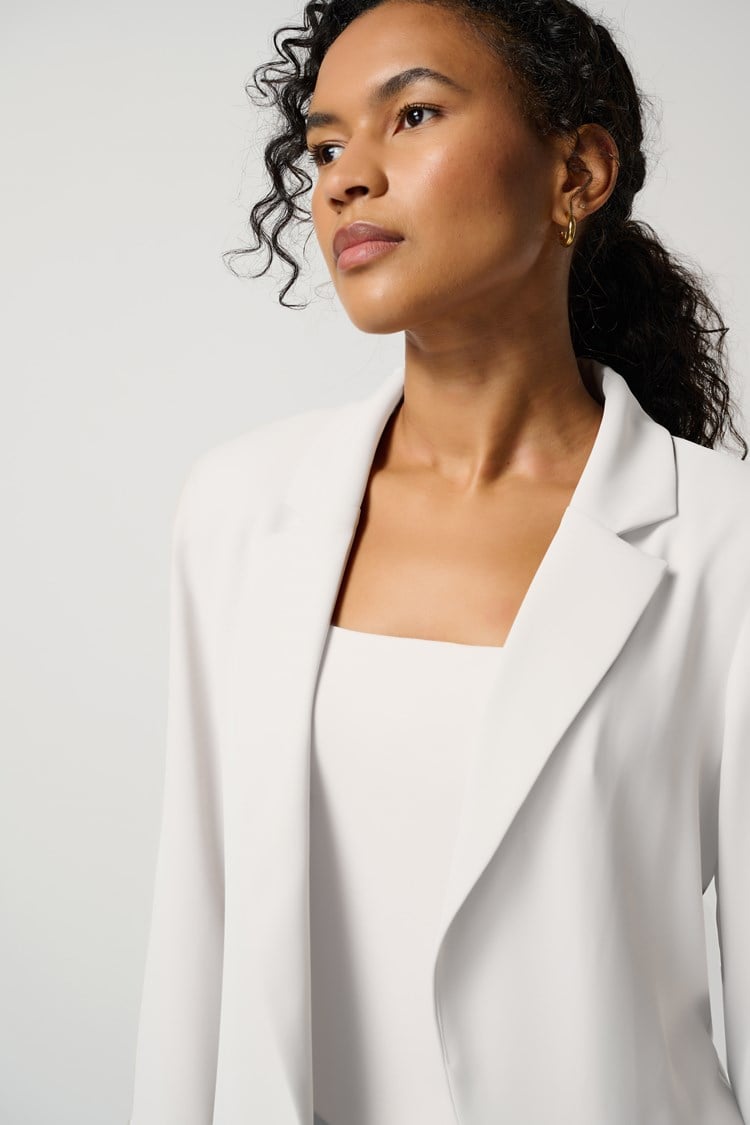 Classic Long Blazer-Vanilla