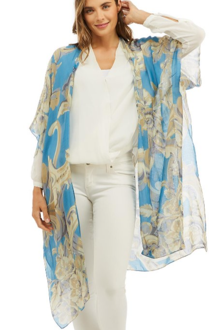 Viscose/Modal Long Kimono