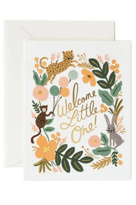 Menagerie Baby Card