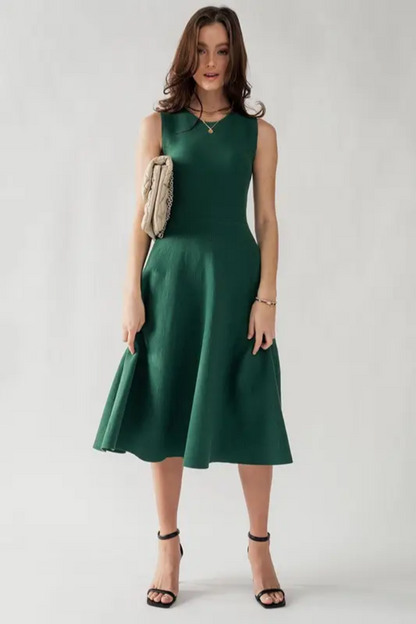 Grass Knit A-line Dress
