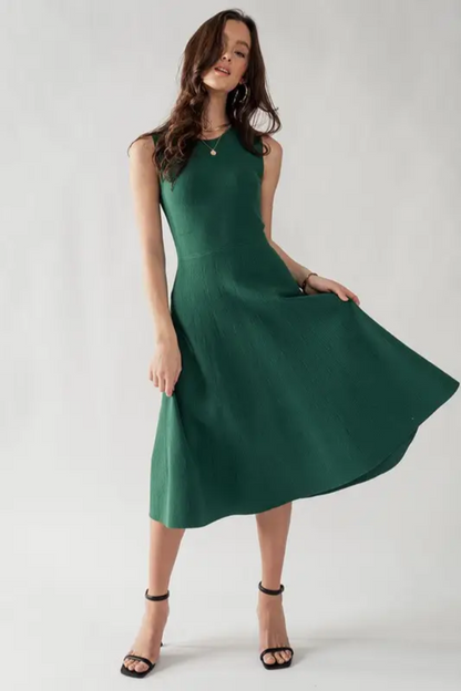 Grass Knit A-line Dress
