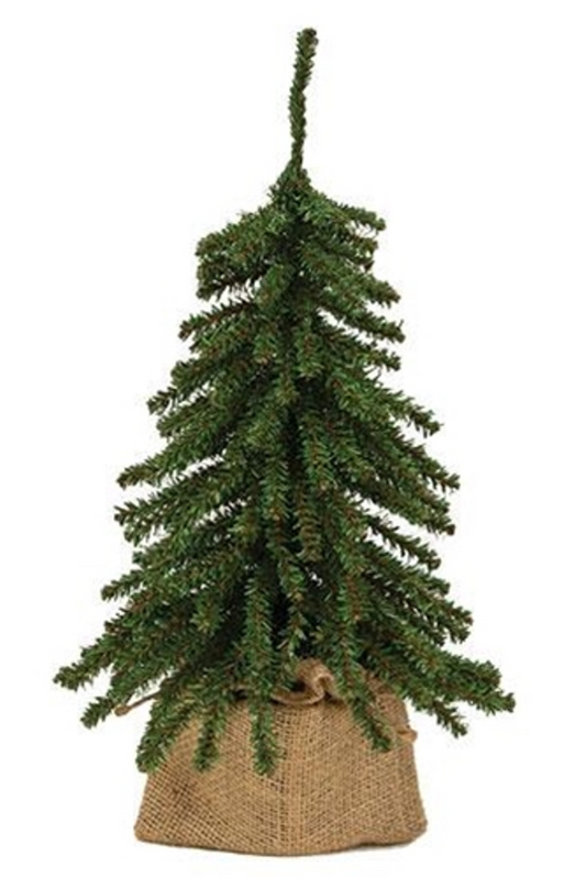 Mini Downswept Tree With Burlap Base 15"