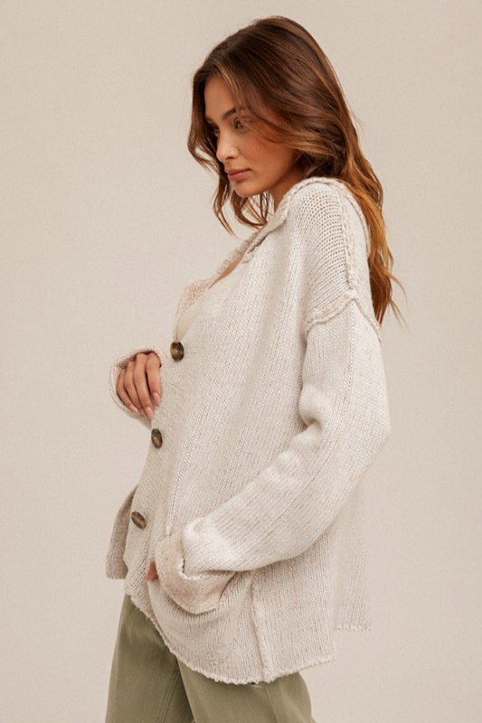 Circle Pocket Cardigan
