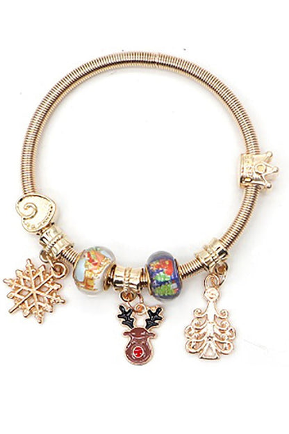 Christmas charm bracelet